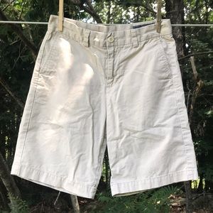 Boys khaki shorts; size 12